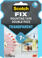 Dwustronna taśma montażowa przezroczysta Scotch-Fix™ 19 mm x 5 m